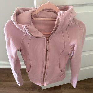 Lululemon Athletica Light Pink Full-Zip Scuba Hoodie